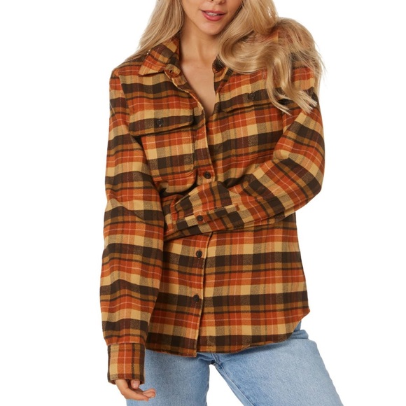 Patagonia Tops - Patagonia Organic Cotton Shirt Button Pockets Buttonup Cottage Plaid Sz S